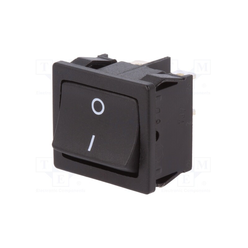 1 pcs x Marquardt - 1802.1123 - ROCKER, DPST, Pos: 2, ON-OFF, 12A/250VAC, black, IP40, none, 100mΩ