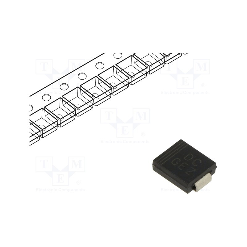 3 pcs x DC COMPONENTS - SMCJ24A - Diode: TVS, 1.5kW, 26.7V, 38.6A, unidirectional, SMC,