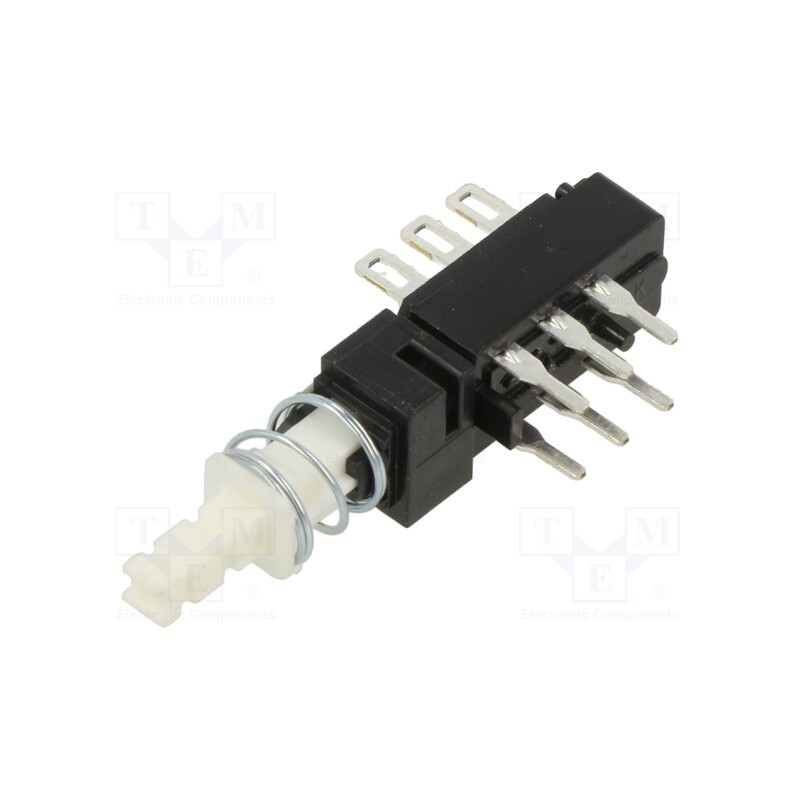 1 pcs x C&K - F2UEE - Switch: push-button, Pos: 2, DPDT, 0.5A/125VAC, 0.5A/30VDC, ON-ON