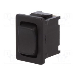 1 pcs x Marquardt - 1808.6302 - ROCKER, SP3T, Pos: 3, (ON)-OFF-(ON), 6A/250VAC, black, IP40, none