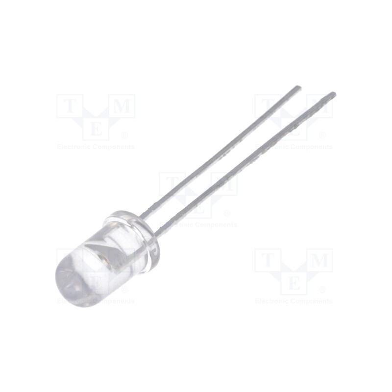 1 pcs x BROADCOM (AVAGO) - HLMP-EL3A-WXKDD - LED, 5mm, amber, 5500÷9300mcd, 30°, Front: convex, 1.8÷2.4V
