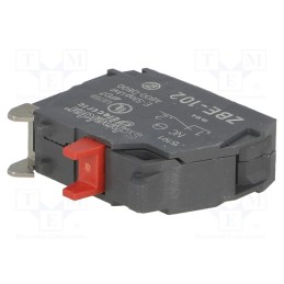 1 pcs x SCHNEIDER ELECTRIC - ZBE102TQ - Contact block, 22mm, Harmony XB4, -40÷70°C, front fixing