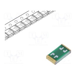 5 pcs x SCHURTER - 3413.0331.22 - Fuse: fuse, time-lag, 20A, 32VAC, 63VDC, SMD, 3.2x1.6mm, copper, UST