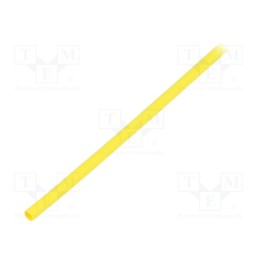 10 m : RNF-100-1/8-4 - Heat shrink sleeve, glueless,flexible, 2: 1, 3.2mm, L: 10m, yellow