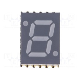1 pcs x OPTO Plus LED - OPS-S2811LB-GW - Display: LED, 7-segment, 7mm, 0.28', No.char: 1, blue, 20mcd, cathode