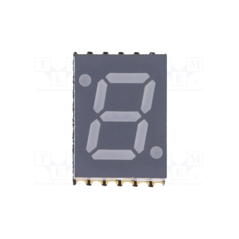 1 pcs x OPTO Plus LED - OPS-S2811LB-GW - Display: LED, 7-segment, 7mm, 0.28', No.char: 1, blue, 20mcd, cathode