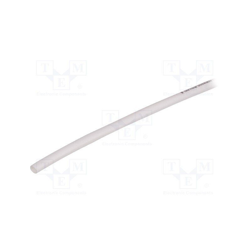10 pcs : GBS048SBI - Heat shrink sleeve, glueless, 2: 1, 4.8mm, L: 1m, polyolefine