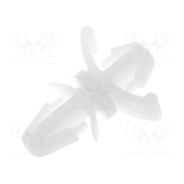 50 pcs x FIX&FASTEN - FIX-LCD-3 - PCB distance, polyamide, L: 3.2mm, latch/latch, natural, UL94V-2