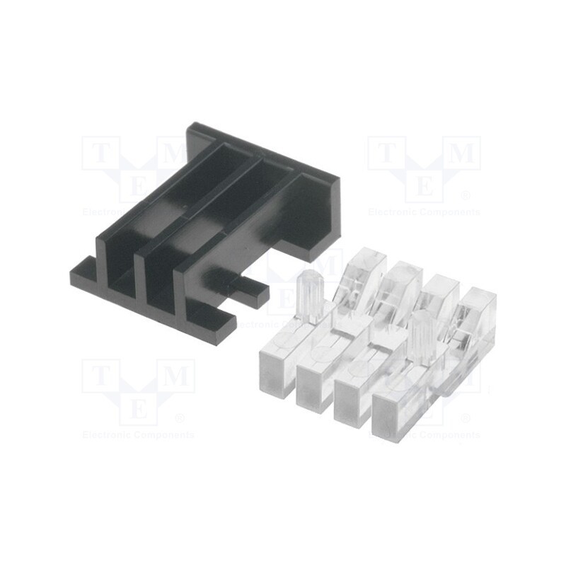 1 pcs x MENTOR - 1278.1004 - Fiber for LED, rectangular, 3.9x1.7mm, No.of mod: 4, Front: flat