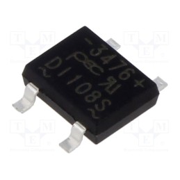 5 pcs x PanJit Semiconductor - DI108S_T0_00001 - Bridge rectifier: single-phase, Urmax: 800V, If: 1A, Ifsm: 30A, SMT