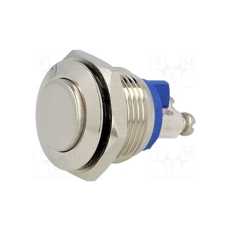 1 pcs x ONPOW - GQ16H-10/N - Switch: vandal resistant, Pos: 2, SPST-NO, 2A/36VDC, IP65, OFF-(ON)