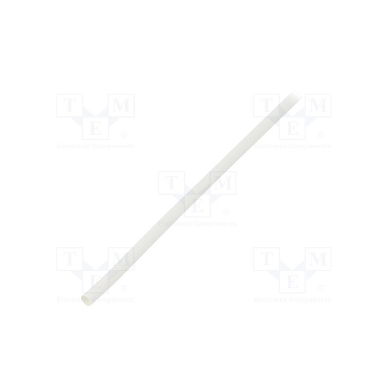 10 m : CGPT-3.2/1.6-9 - Heat shrink sleeve, glueless,flexible, 2: 1, 3.2mm, L: 10m, white