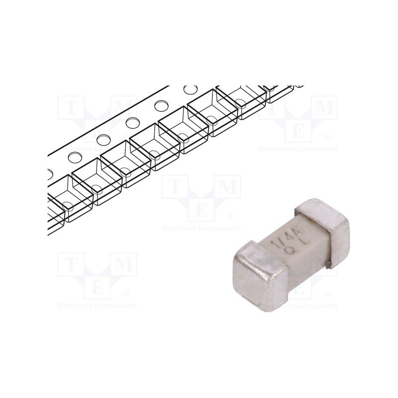 5 pcs x BEL FUSE - 0679L0250-01 - Fuse: fuse, quick blow, 250mA, 125VAC, 125VDC, SMD, ceramic, 0679L