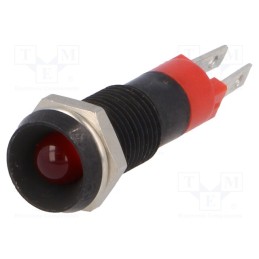 1 pcs x SIGNAL-CONSTRUCT - SMDD08014 - Indicator: LED, recessed, red, 24÷28VDC, Ø8.2mm, IP67, metal