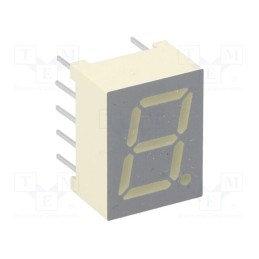 1 pcs x KINGBRIGHT ELECTRONIC - SA39-11GWA - Display: LED, 7-segment, 9.9mm, 0.39', No.char: 1, green, 1.9÷6.4mcd