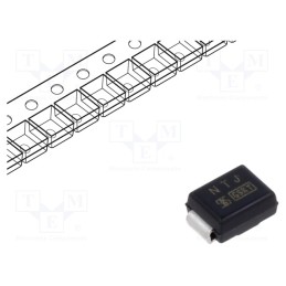3 pcs x TAIWAN SEMICONDUCTOR - P6SMB200CA - Diode: TVS, 600W, 200V, 2.2A, bidirectional, ±5%, SMB,