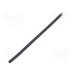 10 m : RNF-100-3/32-0 - Heat shrink sleeve, glueless,flexible, 2: 1, 2.4mm, L: 10m, black