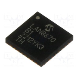 1 pcs x MICROCHIP TECHNOLOGY - LAN8670B1-E/LMX - IC: transceiver, 10Base-T1S, MII,RMII, VQFN32, 3.3V, -40÷125°C
