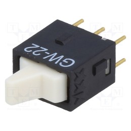 1 pcs x NKK SWITCHES - GW22LBP - ROCKER, DPDT, Pos: 2, ON-ON, 0.01A/28VAC, 0.01A/28VDC, -25÷55°C