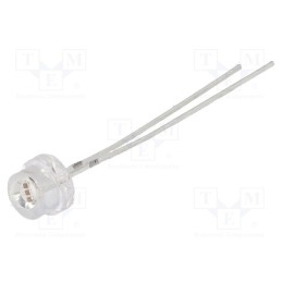 1 pcs x OPTOSUPPLY - OS5RKE56F1A - LED, 4.8mm, red, 150°, Front: convex, 1.8÷2.6V, No.of term: 2