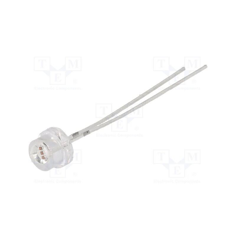 1 pcs x OPTOSUPPLY - OS5RKE56F1A - LED, 4.8mm, red, 150°, Front: convex, 1.8÷2.6V, No.of term: 2