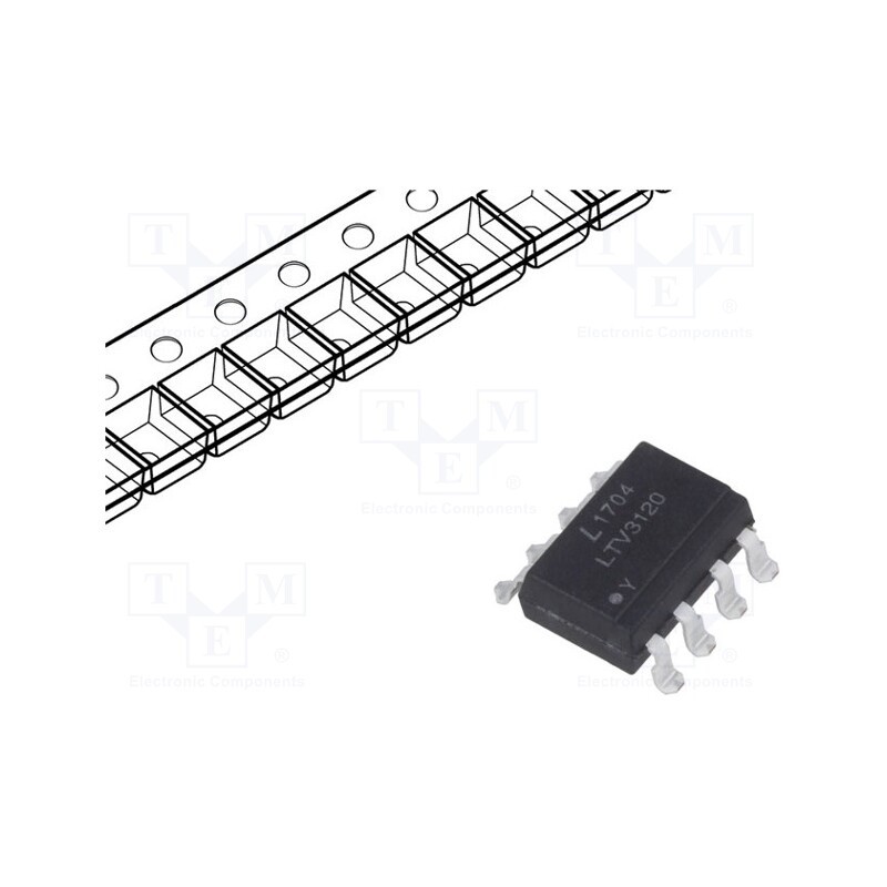 1 pcs x LITEON - LTV-3120S-TA1 - Optocoupler, SMD, Ch: 1, OUT: IGBT driver, Uinsul: 5kV, Gull wing 8
