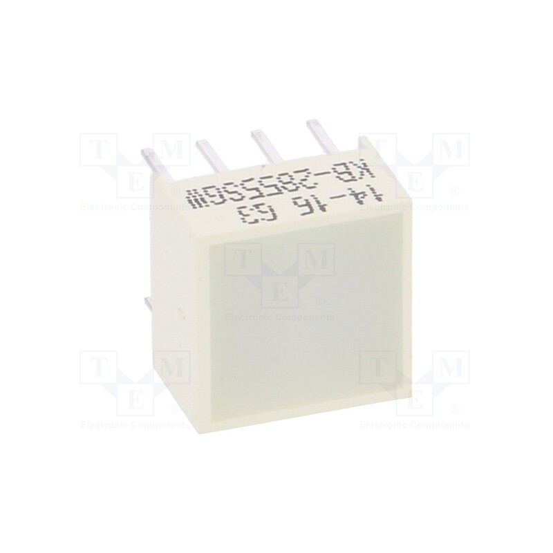 1 pcs x KINGBRIGHT ELECTRONIC - KB-2855SGW - LED backlight, green, Lens: white,diffused, λd: 565nm, 18÷79.5mcd