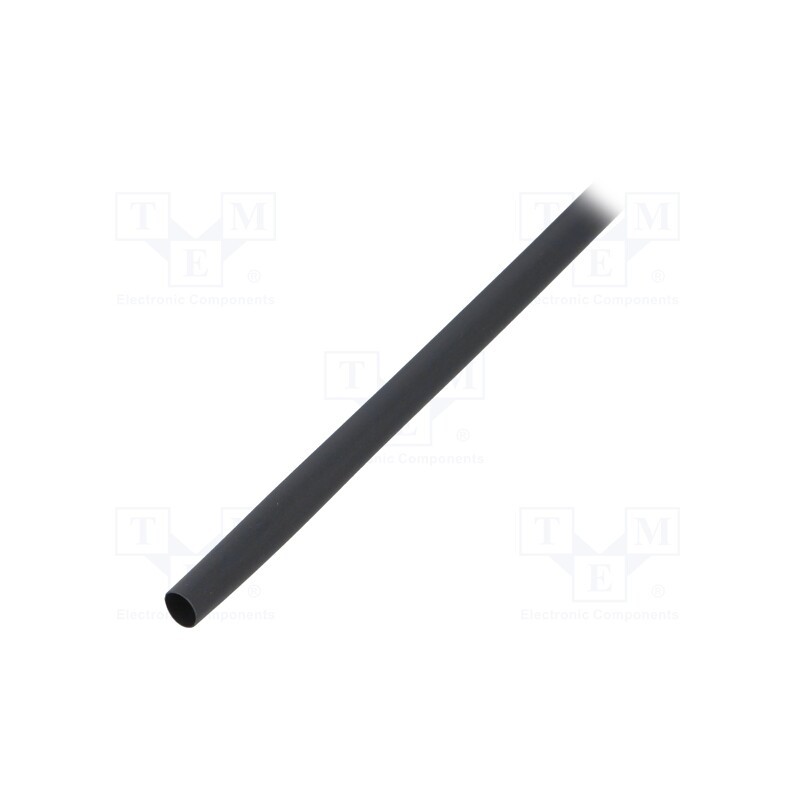 10 m : CGPT-4.8/2.4-0 - Heat shrink sleeve, glueless,flexible, 2: 1, 4.8mm, L: 10m, black