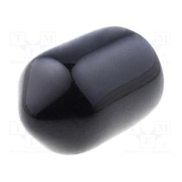 50 pcs x FIX&FASTEN - FIX-VCP06008-BK - Cap, Body: black, Øint: 6mm, Mat: PVC Soft, L: 8mm, Wall thick: 1mm