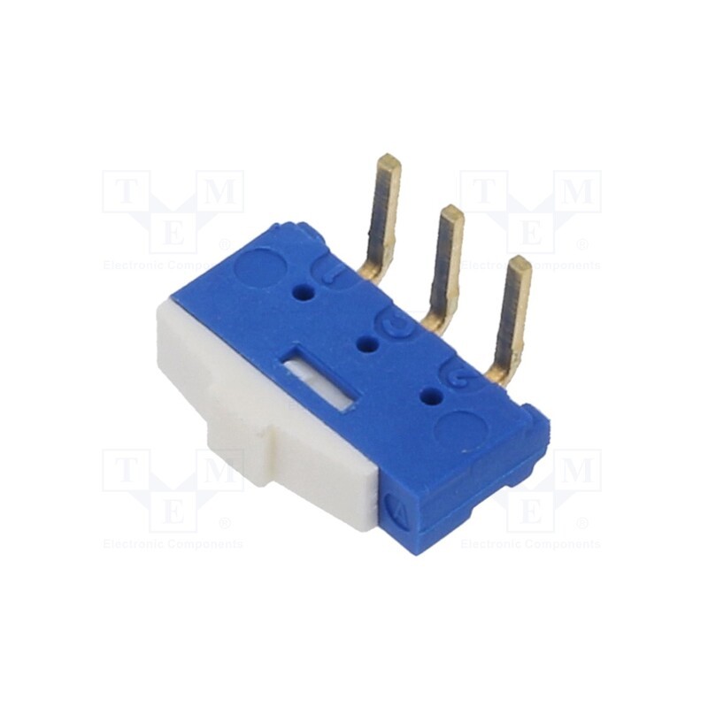 1 pcs x KNITTER-SWITCH - MMP 1010 D-RA - Switch: slide, Pos: 2, SPDT, 0.2A/24VDC, ON-ON, PCB,THT, -40÷85°C