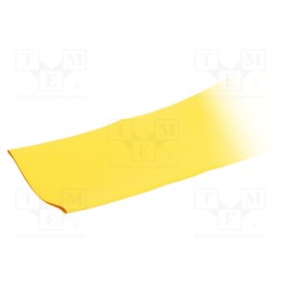 15 m x TASKER - GTB 7638 Y - Heat shrink sleeve, glueless, 2: 1, 76.2mm, yellow, polyolefine