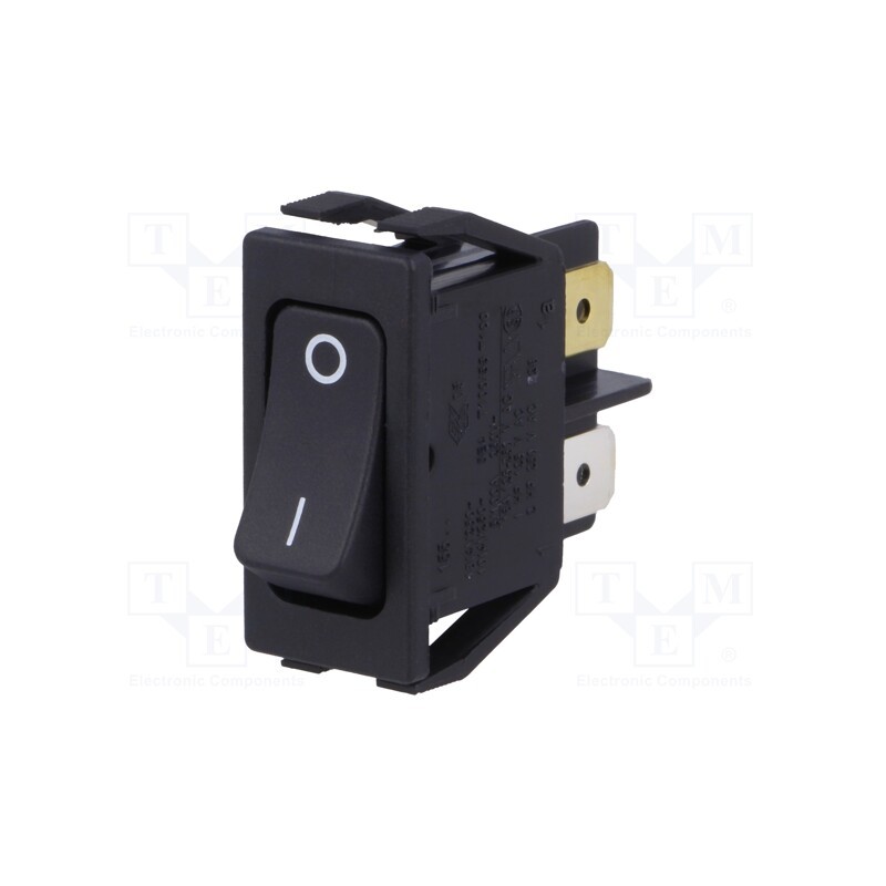 1 pcs x Marquardt - 1552.3102 - ROCKER, DPST, Pos: 2, ON-OFF, 16A/250VAC, black, IP40, none, 100mΩ