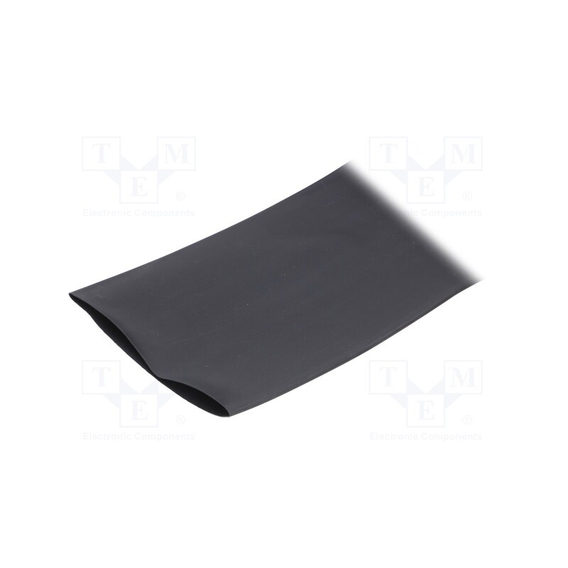 15 m x HELLERMANNTYTON - 309-11020 - Heat shrink sleeve, thin walled,flexible, 2: 1, 101.6mm, black