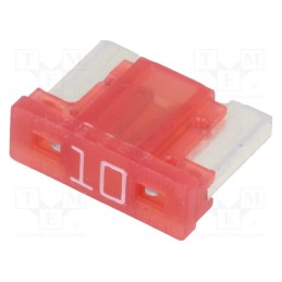 10 pcs x MTA - MINIVAL LOW PROFILE 10A - Fuse: fuse, 10A, 32VDC, automotive, MINIVAL LOW PROFILE