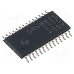 1 pcs x TEXAS INSTRUMENTS - DRV8825PWP - IC: driver, stepper motor controller, HTSSOP28, 2.5A, 24V, Ch: 2