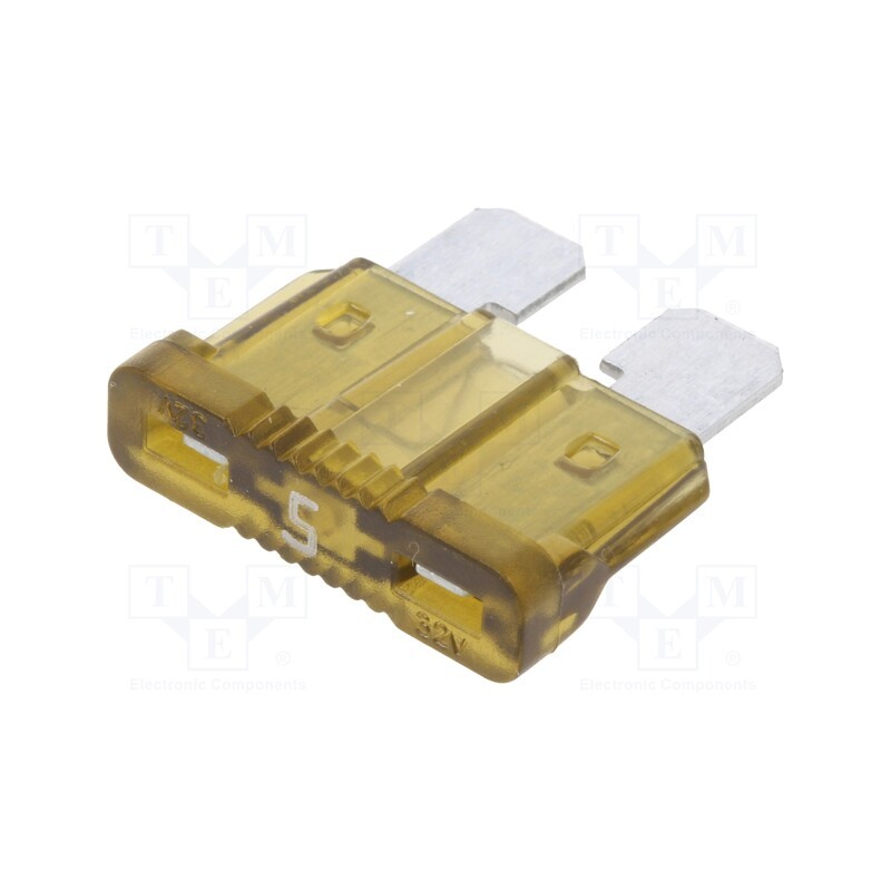 10 pcs x OPTIFUSE - APR-5A - Fuse: fuse, 5A, 32VDC, automotive, 19.1mm, UNIVAL