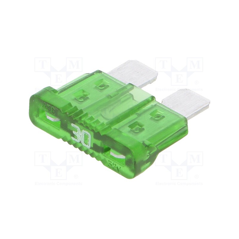 10 pcs x OPTIFUSE - APR-30A - Fuse: fuse, 30A, 32VDC, automotive, 19.1mm, UNIVAL