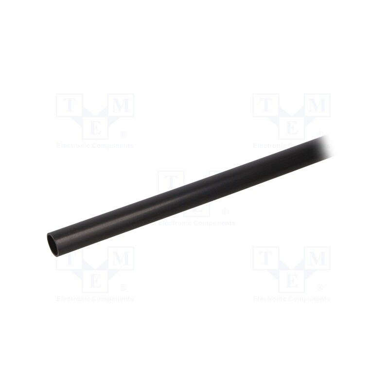 20 pcs x HELLERMANNTYTON - 323-20080 - Heat shrink sleeve, glued, 4: 1, 8mm, L: 1m, black, Temp: -55÷110°C
