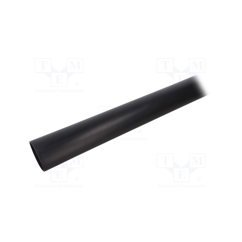 20 pcs x HELLERMANNTYTON - 323-20300 - Heat shrink sleeve, glued, 30mm, L: 1m, black, Temp: -55÷110°C, MA47