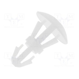 50 pcs x FIX&FASTEN - FIX-RCA-4 - Assembly stud, polyamide, L: 4mm, snap fastener, natural, UL94V-2