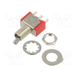 1 pcs x E-SWITCH - 100SP1T2B1M1QEH - Switch: toggle, Pos: 2, SPDT, ON-ON, 2A/250VAC, 5A/28VDC, -30÷85°C