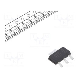1 pcs x DIODES INCORPORATED - ZXMP7A17GTA - Transistor: P-MOSFET, unipolar, -70V, -2.6A, Idm: -9.6A, 2W, SOT223