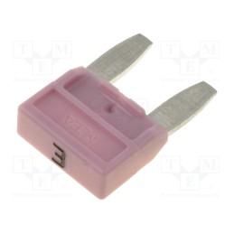 10 pcs x MTA - MINIVAL 3A - Fuse: fuse, 3A, 32VDC, automotive, 11.9mm, MINIVAL