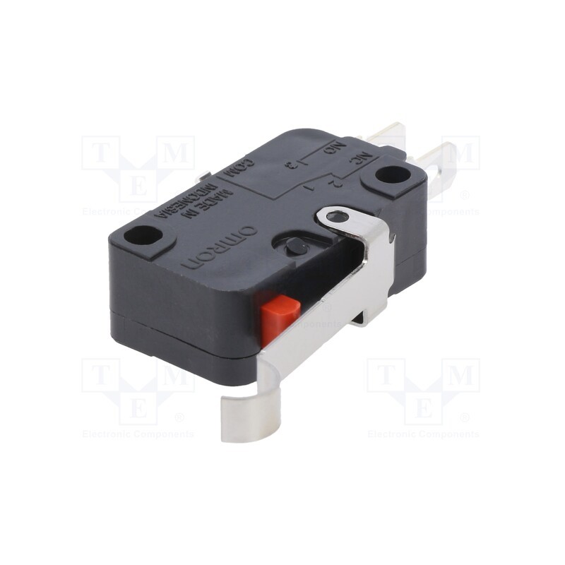 1 pcs x OMRON OCB - D3V164M1A4 - Microswitch SNAP ACTION, 16A/250VAC, SPDT, ON-(ON), Pos: 2, IP40