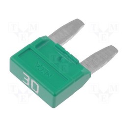 10 pcs x MTA - MINIVAL 30A - Fuse: fuse, 30A, 32VDC, automotive, 11.9mm, MINIVAL