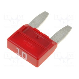 10 pcs x MTA - MINIVAL 10A - Fuse: fuse, 10A, 32VDC, automotive, 11.9mm, MINIVAL