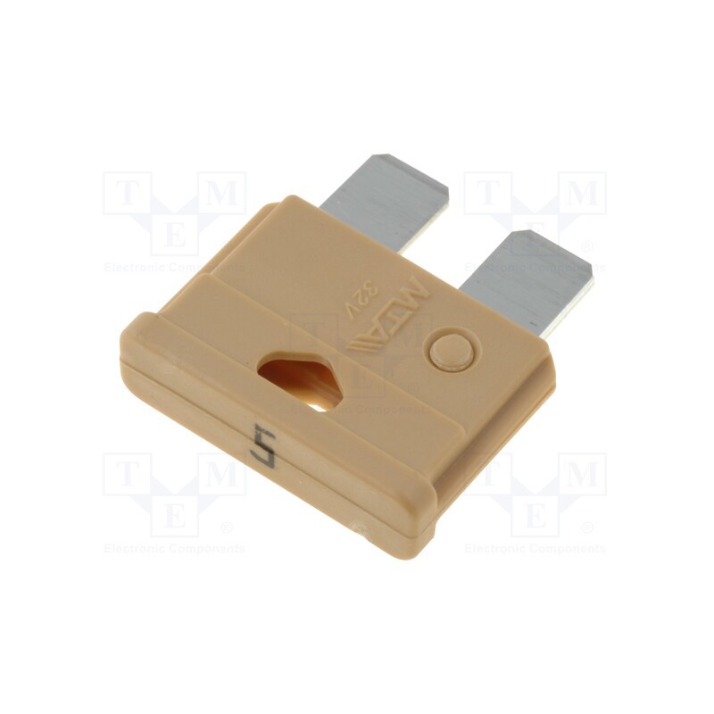 10 pcs x MTA - UNIVAL 5A - Fuse: fuse, 5A, 32VDC, automotive, 19mm, UNIVAL