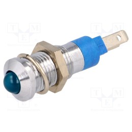 1 pcs x SIGNAL-CONSTRUCT - SMQD08414 - Indicator: LED, prominent, blue, 24÷28VDC, Ø8.2mm, IP40, metal