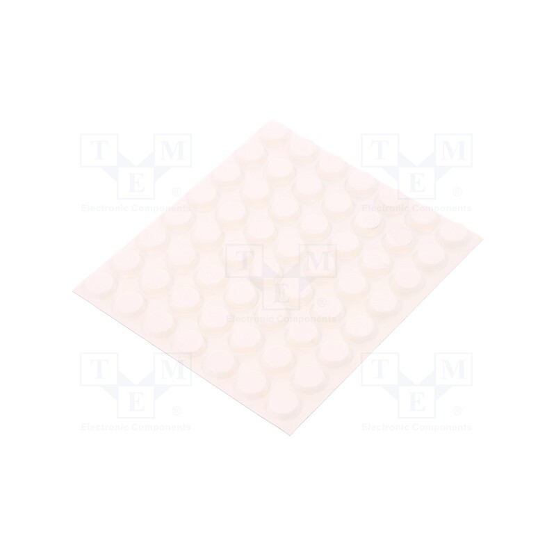 56 pcs x 3M - 7000001885 - Self-adhesive foot, H: 3.6mm, white, polyurethane, Dim: Ø12.7mm