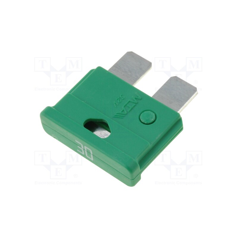 10 pcs x MTA - UNIVAL 30A - Fuse: fuse, 30A, 32VDC, automotive, 19mm, UNIVAL